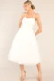 Aura Women’s Dance on Air White Tulle Midi Dress