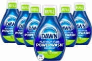 6-Pack Dawn Platinum Powerwash Dish Spray, Dish Soap Cleaning Spray, Apple Scent Refill, Dish Soap Liquid, 16 Fl Oz