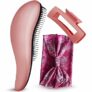 3-Pc Detangling Brush, Headband, & Claw Clip Set