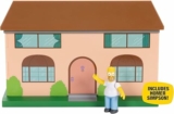 Disney The Simpsons Living Room Diorama House Playset, 2.5-Inch Scale Homer Action Figure and Accessories