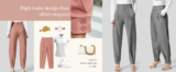 Women’s Waffle Classic High Waisted Adjustable Pants