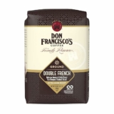 Don Francisco’s Double French Ground Coffee, Dark Roast – 100% Arabica,18 oz Bag, Premium Coffee for Drip, Pour Over & French Press