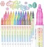 36 Pack Self Outline Metallic Glitter Marker Pens