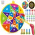 Double Sided Dartboard with 12 Sticky Balls & Floor Stand
