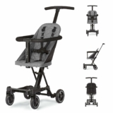 Dream On Me Lightweight And Compact Coast Rider Stroller With One Hand Easy Fold, Adjustable Handles And Soft Ride Wheels