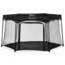 Dream On Me Onyx Baby Playpen, Zipper Access Door, Breathable Mesh Sides, Soft Comfortable Mattress Padded Floor, Easy Fold Design with Travel Carry Bag