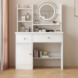 Makeup Vanity Desk w/ Mirror & LED Lights