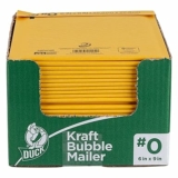 25-Pack Duck Brand #0 Kraft Bubble Mailer, Manila, 6 inch x 9 inch