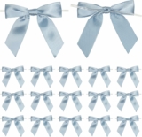 50-Pack 3.5″ Pre-Tie French Satin Ribbon Bows