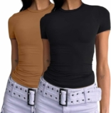 2-Pack Women’s Crop Top, Medium