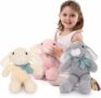 Set of 3 Cute Bunny Stuffed Animal, 14″