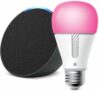 Echo Pop bundle with TP-Link Kasa Smart Color Bulb