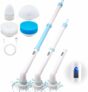 Cordless Electric Cleaning Brush with 4 Replaceable Brush Heads