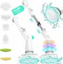 11-in-1 Multi-Surface Electric  Power Scrubber with 6 Replaceable Brush Heads & Long Handle