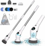 Cordless Electric Spin Scrubber with 7 Replaceable Brush Heads