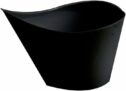12-Pack Elegant MiniWare Black Teardrop Cup
