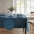 Elrene Home Fashions Alison Eyelet Border Design Wrinkle Resistant Fabric Tablecloth, 60″x84″ Rectangle, Copen Blue