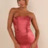 Enviable Poise Cream Boucle Lurex Rhinestone Strap Mini Dress