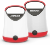 2-Pack Eveready LED Camping Lantern X-250, Super Bright Tent Lights, Rugged Water Resistant LED Lanterns, 100 Hour Run-time (Batteries Included)