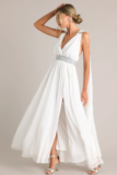 Aura Women’s Everyone’s Desire White Maxi Dress