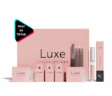 Eyelash Lift Kit by Luxe Cosmetics – Perfectly Curled Lashes for 8 Weeks- Easy DIY, 3 Full Applications