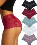 5-Pack Women’s Lace High Waist Panties