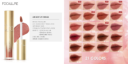 FOCALLURE Matte Lipstick Waterproof Longlasting Quick-Drying