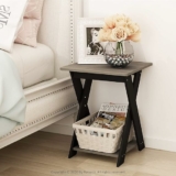 FURINNO Modern Simplistic Criss-Crossed End Table