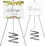 2-Pack Falling in Art Display Easel Stand, 63″