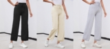 Womens Cute Side Cable Knit Sweater Pant
