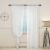 2-Panels Fancial Sheer White Curtains, 84 inch Length