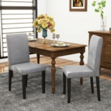 2-Pack Dining Room Chairs w/ Solid Wood Legs