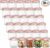 30 Pack 5 Ounce Clear Plastic Jars Containers with Rose Gold Lids