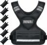 Feyachi Adjustable Weighted Vest – 3-12 lbs/12-20 lbs/20-32 lbs X Type Weight Vest with Reflective Stripe Ideal for Running Workout and Training