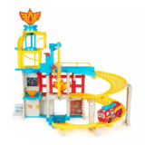 Firebuds Disney HQ Doll Playset Bo Flash Firetruck Dual Launch System VROOMLINK