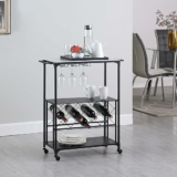 Kitchen Serving Cart and Coffee Cart with Storage