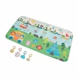 Fisher-Price Baby Playmat Extra Big Adventures 60 x 32 Inch Mat with 4 Sensory Activities