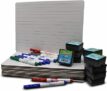 Set of 12  9″ x 12″ Magnetic Dry Erase Two Side w/ Markers & Eraser (12-Count Boards, 12-Count Erasers, & 12-Count Colored Markers)