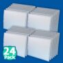 24-Pack 9″ x 12″ Two-Sided Plain Dry Erase Learning Mat, Flexible