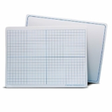 48-Pack Flipside Products 9″ x 12″ Two-Sided XY Axis Dry Erase Learning Mat, Flexible