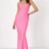 Women’s Glamorous Affair Magenta Sequin Cutout Maxi Dress