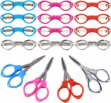 16 Pack Safe Portable Travel Scissors