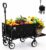 [Used – Like New] Folding Wagon Cart with Wheels and Tailgate, 330 lbs