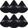 6-Pack Triangle Makeup Sponge for Face Powder