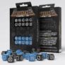 Fortress Compact D6: Black & Blue by Q-Workshop, Dice for RPG Board Games