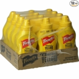 12-Pack French’s Classic Yellow Mustard Squeeze Bottle, 8 oz