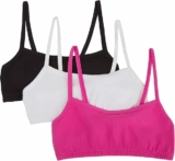 3-Pack Fruit of the Loom Girls’ Spaghetti Strap Sports Bra