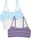 3-Pack Fruit of the Loom Girls’ Spaghetti Strap Sports Bra