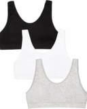 -Pack Fruit of the Loom Girls’ Seamless Stretch Sports Bra