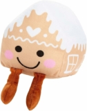 12-Pack Fun Express Happy Face Plush Gingerbread Houses, 4″ x 5″ 4″ x 5″